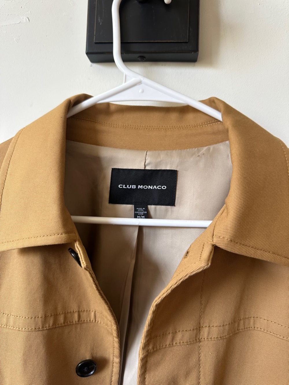 Club Monaco Men's Camel/Tan Cotton Shirt Jacket - Picture 2 of 8